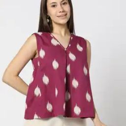 Ikat Printed Regular Top-image-83