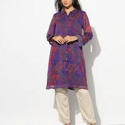 Women Paisley Print Shirt Kurta-picture-24