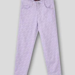 Girls All-Over Print Slim Fit Jeans-45