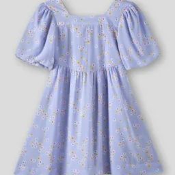 Girls Floral Print Corset Fit & Flare Dress-image-31