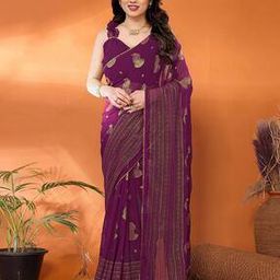 Women Georgette Silk Saree-image-13
