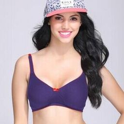 Women Solid Non Padded Demi Cup Wirefree T-Shirt bra-picture-26