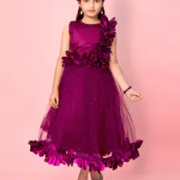 Gown Dress with Floral Detail-image-7