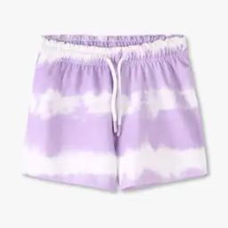 Girls Tie & Dye Regular Fit Shorts with Functional Drawstring-image-14