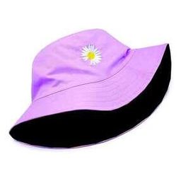 Men Cotton Bucket Hat with Floral Embroidery-image-32