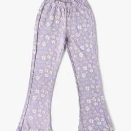 Girls Floral Print Bootcut Leggings-image-31