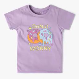 Girls Graphic Print Regular Fit Crew-Neck T-Shirt-image-23