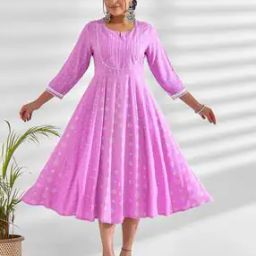 Women Printed Fit & Flare Dress-image-5
