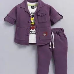 Boys Stripes Suit Set-image-42