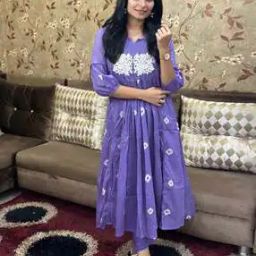 Women Embroidery Anarkali Kurta Set-image-34