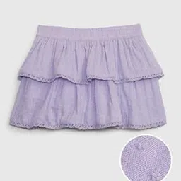 Swiss Dot Tiered Skirt-6