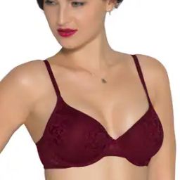 Padded Wired Full Coverage Floral Romance Lace Bra  - BRA10301-46