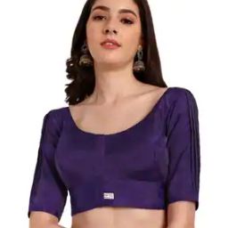 Women Round-Neck Front Open Blouse-picture-17