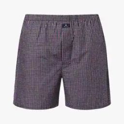 Checked Boxers with Elasticated Waistband-image-35