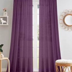 Set of 2 Striped Eyelets Long Door Curtains-image-88