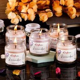 Set of 5 Lavender Scented Jar Candle-image-78