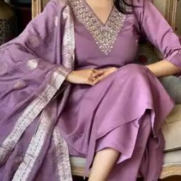 Women Embroidery Straight Kurta Set-image-92