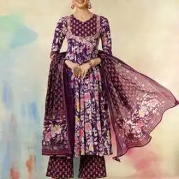 Cotton Calf Length Printed Kurta Set-image-37