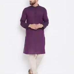 Long Kurta with Patch Pocket-image-47