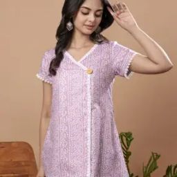 Women Bandhani Print A-Line Tunic-image-8
