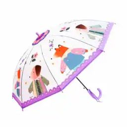 Printed Umbrella with Push-Button-image-59