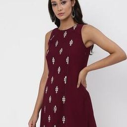 Boat-Neck Tunic with Applique-image-1