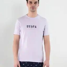 Crew-Neck T-Shirt with Brand Print-image-71