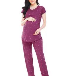 Micro Print T-Shirt & Pyjama Set-picture-18