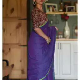 Cotton Saree with Tassels-image-28