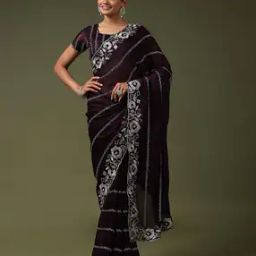 Women Embroidered Saree with Blouse Piece-image-62