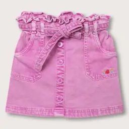 blue giraffe A-Line Skirt with Insert Pockets-picture-0