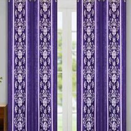 Set of 2 Floral Print Window Curtains-13