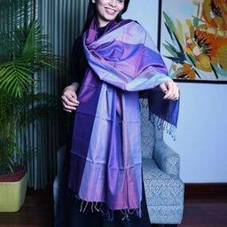 Women Handloom Colourblock Cotton Stole-picture-19