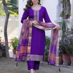 Women Embroidery Straight Kurta Set-image-28