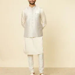 manyavar Men Regular Fit Nehru Jacket-picture-31