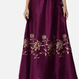 Floral Print Flared Skirt-picture-53