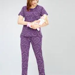 Women Printed Top & Pyjamas Set-picture-3