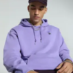 Regular Fit Hooded Sweatshirt with Kangaroo Pocket-image-77