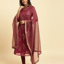 Women Organza Dupatta with Patch Border-picture-2