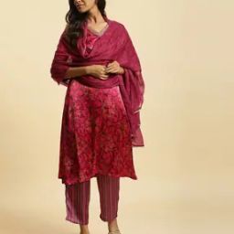 Women Floral Print Chiffon Dupatta-picture-34