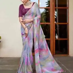Women Embellished Saree with Contrast Border-image-24