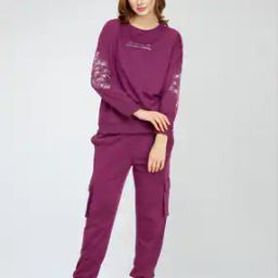 Women Typographic Print 2-Piece Co-Ord Set-image-27