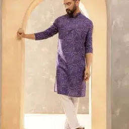 sojanya Men Floral Print Regular Fit Kurta-picture-40