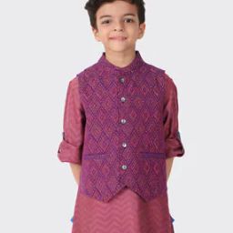 Geometric Print Waistcoat-image-38