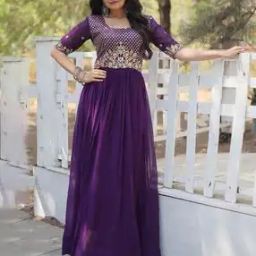 wedani Women Embroidery Gown Dress-picture-43