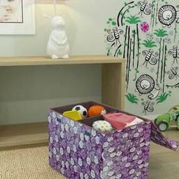 Floral Foldable Multi Utility Storage Box-36