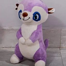 Dukiekooky Kids Purple & White Meerkat Soft Toy- Hight 30 CM-1
