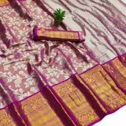 Women Woven Saree with Contrast Border-image-58