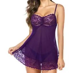  Lace Babydoll with Adjustable Straps-image-41