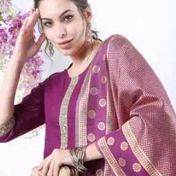 Straight Kurta Set with Dupatta-image-16